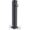 Fontana Lavapiedi da Giardino con Rubinetto Temporizzato Arkema Jolly Grigio Antracite