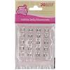 FunCakes Commestibile Jelly Diamonds Clear: Pronti all'uso per la decorazione di torte, perfetti per torte eleganti di compleanno e di nozze, cupcake e altro, Set/20