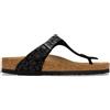 BIRKENSTOCK GIZEH LEO BLACK, SYNTHETICS Infradito Donna
