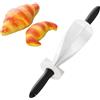 Agatige Rotella taglia pasta per croissant, rotella taglia pasta irregolare, rotella per tagliare fette di pane, pasta per croissant fatti in casa dalla forma perfetta in pochi minuti - 35x66 cm
