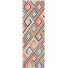 Carpeto Rugs Carpeto Tappeto per Interni ed Esterni - Resistente Alle Intemperie per Balcone, Terrazza - Motivo Astratti -Tappeto Balcone Impermeabile - Collezione AVENTURA - Multicolore Colorato 3-80 x 200 cm
