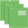 WORKLION Tappetino da taglio per cricut: (StandardGrip, 3 tappetini) Cricut Explore One/Air/Air 2/Maker adesivo standard Tappetino 30,5 x 30,5 cm, colore: verde