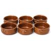 Generico Ciotole in terracotta tegamini 6 pezzi per forno e tavola, tegamini terracotta cuoio resistenti al calore, ideali per cottura e servizio di porzioni, uso domestico e professionale