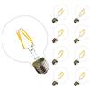 Chao Zan Dimmerabile G80 Edison Lampadina LED E27 a Filamento, 4W, Pari a Lampadine Incandescenza da 40W, 400LM, Luce Bianca Calda, 2200K, (8-pack)