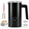 Solinorex Montalatte elettrico, 4 in 1 automatico per latte da 350 ml, scalda latte caldo e freddo, latte in spugna elettrica, spegnimento automatico per latte, cappuccino