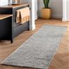 SIMPEX tappeto shaggy grigio chiaro a pelo lungo 80x150 cm molto morbido moderno tinta unita perfetto per corridoio cameretta o camera da letto atmosfera accogliente