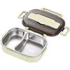 Puupaa Contenitore per il pranzo in acciaio inox con isolamento termico, 1 l, con posate, contenitore portatile per pasti caldi o freddi, per scuola, lavoro, viaggi (verde)