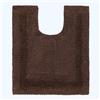 HOMESCAPES Tappeto Contour WC 1600 g/m², extra morbido, 100% cotone, reversibile, antiscivolo, lavabile, super assorbente, asciugatura rapida, 50 x 55 cm, colore: Cioccolato