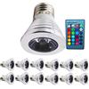 Chao Zan E27, 3W, illuminazione mobili domestici gioielli, colorato 16 colori, cambiamento di colore con telecomando 24 chiave Controll, AC 85 - 265 V RGB Faretto, 12 Stück, E27, 3.00 wattsW, 220.00 voltsV