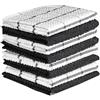 CYRENT Set di 8 asciugamani da cucina assorbenti, morbidi, strofinacci, strofinacci, multiuso, per casa, cucina, 30 x 30 cm (nero)
