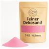 matches21 HOME & HOBBY Sabbia decorativa rosa come decorazione colorata - 5 kg piccole pietre decorative Ø 0,5 mm per bicchieri, vasi