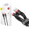 Baseus Cavo Baseus USB-A a USB-C, 0,5m, rosso-nero [CATKLF-A91]
