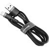 Baseus Cavo Baseus CALKLF-CG1 (Lightning M - USB 2.0 M 2m Grigio/nrero) [CALKLF-CG1]