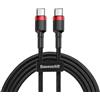 Baseus Cavo Baseus CATKLF-H91 (USB 3.0 type C M - USB 2.0 M; 2m; Nero/Rosso) [CATKLF-H91]
