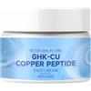YLJHDS Crema viso con peptidi di rame GHK-Cu, Crema rassodante con peptidi di rame, Siero anti-invecchiamento con peptide di rame, Siero viso antirughe (1 pz)