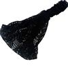 Anawakia Fascia per capelli da donna, in pizzo, stile retrò, turbante, colore nero