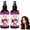 YLJHDS Siero per capelli in spray con cipolla e rosmarino per la crescita, idratazione e anti-crespo, olio essenziale per capelli per un cuoio capelluto sano e capelli più densi (2 pezzi)