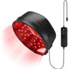 PUPCA Cappuccio a Luce Rossa per la Crescita dei Capelli per Uomo e Donna, 360 Chips 660nm & 850nm Cappello per la Cura della Luce Infrarossa per Ricrescita Capelli, Continua & Impulsi, 5-30 Mins