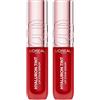L'Oreal Paris L'Oréal Paris Tinta Labbra in Siero Hyaluron Tint Idratante Rimpolpante Tonalità 420 Le Rouge Paris Colore Pieno a Lunga Tenuta Versatile Copertura Modulabile con Acido Ialuronico - 2 Tinte Labbra