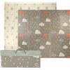 IBERIMARCAS Tappetino da gioco per bambini, pieghevole, sensoriale, impermeabile, atossico, reversibile. Versatile, perfetto per gattonare in sicurezza. (Star and Cloud, 180cm x 200cm x 1.5cm thick)