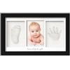 KeaBabies Bambino Impronta di mano Ricordo Kit - Cornice per foto con stampe per neonati - Kit artistici con memoria della scuola materna - Baby doccia Cornici per ragazze, ragazzi (Onyx Black)