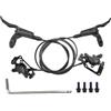 POAYUEWR Freno Idraulico A2 MTB Dischi Olio Bici Leva 2 Pistoni 160MM 180MM Rotore Pinza Anteriore Posteriore Sinistra Destra(180 Right Rear)