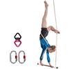 PRIOR FITNESS Set professionale trapezio per antenna trapezio in acciaio di alta qualità con corda da 2 m per acrobazie aeree, per uso interno ed esterno, ideale per yoga, altalena, danza e spettacoli