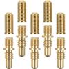 BESTOMZ Adattatori per Giunto Stecca da Biliardo in Rame Set da 5 Connessione Sicura e Impugnatura Confortevole, per Riparazioni e Competizioni a Casa in Club