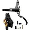POAYUEWR Freno a Disco Idraulico MTB a 4 pistoncini 900mm 1700mm Pastiglie Freno in Resina a 4 pistoncini Freno a Disco Ultraleggero da Strada AM DH(Purple L Splitty 900)