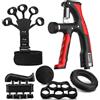 nviusdSJ Attrezzi per l'allenamento della forza di presa, Impugnature for dinamometro for allenamento muscolare dell'avambraccio regolabili di tipo R da 10-100 kg(2pcs Set-A)