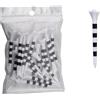 WJLYDM T-Shirt da Golf 20 Pezzi, 70 mm/83,0 mm, a Righe Colorate, Set di Accessori in plastica Durevole a Quattro forchette for Uomo e Donna(Blue 83.0mm20pcs)