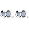 Vjsujehgy 4X Lampada da Barca A LED da 120 W in Acciaio Inossidabile IP68 Luce Subacquea per Barche Acqua Salata Accessori per Barche RVS Yacht