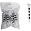XCTDSVAH Tee Golf T-Shirt da Golf 20 Pezzi, 70 mm/83,0 mm, a Righe Colorate, Set di Accessori in plastica Durevole a Quattro forchette for Uomo e Donna(Pink 83.0mm20pcs)