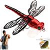 Ficugxd Lure Dragonfly Fishing Baits,Lifelike artificial lures for river fishing,Fly Bait Double Skirted Wings with Hook Simulation Pseudo For Rivers, Ponds, Saltwater, Coastal Areas(E)