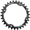 QitinDasen 104 BCD 36T Corona stretta larga rotonda singola bicicletta anello catena (nero)