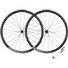 QHYRZE Set Di Ruote For Bici Da Strada 700C Cerchio Freno A Disco Ruota Center Lock QR 9 * 100/10 * 135mm 36T Ratchet Mozzi For Cassetta 7-12 Velocità(Gray,30mm)