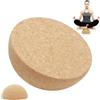 CEWROM Balance Board - Semisfero in sughero, semisfero antiscivolo, per adulti e bambini, per equilibrio, yoga, pilates, riabilitazione e fitness (15 x 7 cm)