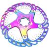 POAYUEWR Freno a Disco MTB 140mm 160mm 180mm 203mm Rotore Galleggiante di Raffreddamento della Bicicletta Mountain Road Bike Cool Down Rotori di Ghiaccio(203mm Rainbow)
