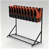 Laohucai Porta giubbotti di salvataggio, porta giubbotti di salvataggio resistente, scaffale portaoggetti per attrezzatura da piscina con ruote girevoli per asciugamani, vestiti e salvagenti(2-Tier)