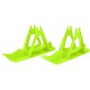 Hidyliu Sci per Auto Bilanciati per Bambini Slitte da Snowboard Durevoli per Bambini Divertimento All'aria Aperta Plastica 35x10x17,5 Cm Confezione da 2 (Verde)