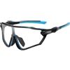 Generic Compatibile con occhiali da ciclismo fotocromatici Occhiali sole esterno Uomo Donna sportivi MTB bicicletta for bici(D)