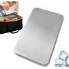 Generico Stainless Steel Ice Packs - Reusable Portable 6 Pieces Long-Lasting | Ice Packs for Lunch Boxes | for Travel Picnic Office Home Camping Hiking Fishing