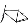 BSFHQS Telaio Bici da Corsa Gravel 700C Freni A Disco/V 46/49/52/56cm Telai in Acciaio Cro-Mo 100/135mm QR(Gray,49cm)