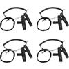 Vjsujehgy 4X Scuba Diving Tank Cylinder Stage Bottle Rigging Sidemount Strap + Morsetto e Clip, Cinghie per Bombole da Immersione, per Serbatoio da 6 Litri