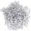 BEALIFE Crimpatrici da Pesca in Alluminio sicure per Lenza monofilamento e terminale in Filo Metallico. Resistenti e durevoli per Lenza monofilamento e, Argento, 1.5 mm