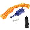 Baxnore Kit di Ancoraggio Pieghevole Marino Ancora a 4 Denti in Lega di Alluminio con Borsa per Gancio in Corda per Barche Kayak Canoa Barca a Vela Moto d'Acqua Pesca