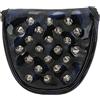 Gucagle Copri testa mazza da golf Putter con palla Copri testa impermeabile in PU con fibbia magnetica e decorazione rivetti per gare di allenamento di golf Protezione interna in peluche (unghie nere)