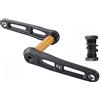 LHHL Pedivella per bici da strada, 165/170/175 mm, cavità integrata, braccio sinistro/destro, in lega di alluminio, guarnitura per bici con movimento centrale (170 mm)