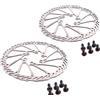 POAYUEWR 2PC Rotore della Bici Rotore del Freno A Disco MTB 160 Millimetri 180 Millimetri 203 Millimetri Misura per Sram Rotore del Freno della Bici Freno(HS1 180-180mm)