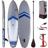 JBZ JBAY.ZONE JBAY.ZONE Comet J2, Tavola Stand Up Paddle Gonfiabile Allround, Doppio Strato di PVC Fusion, Pompa a Doppia Azione, Pagaia Regolabile e Borsa Incluse, Fino a 145kg, 320x81x15 cm, Rail Termosaldato RRT